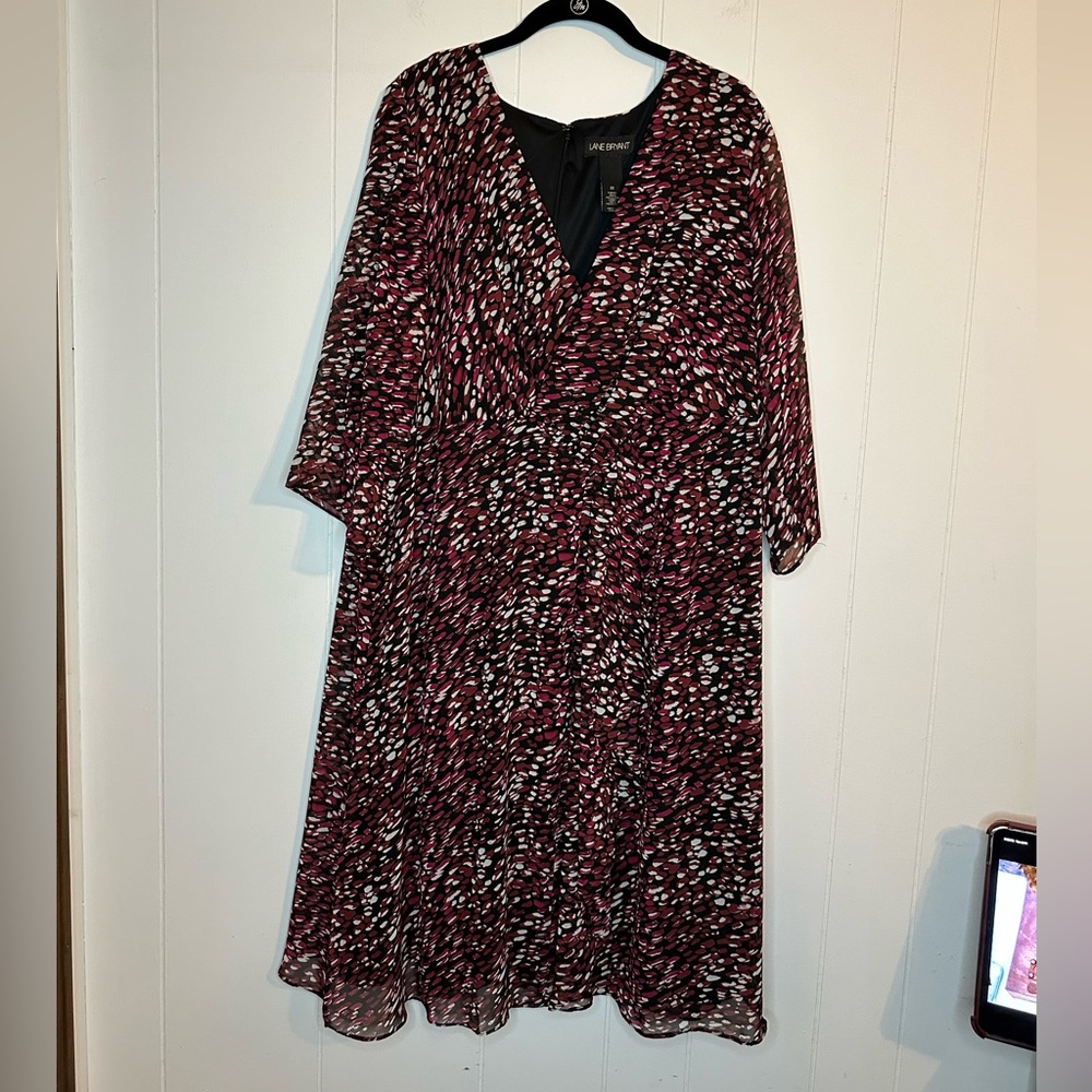 Lane Bryant dress 3/4 length sleeve size 22